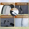 thumbnail image 6 of Bike Storage Tent with 210D Oxford Fabric PU4000 Waterproof,Heavy-Duty Bike Shelter for 2-3 Bikes Motorcycles Lawn Mowers,Outdoor Bike Shed Cover for Backyard Garage Camping Tools, 6 of 16