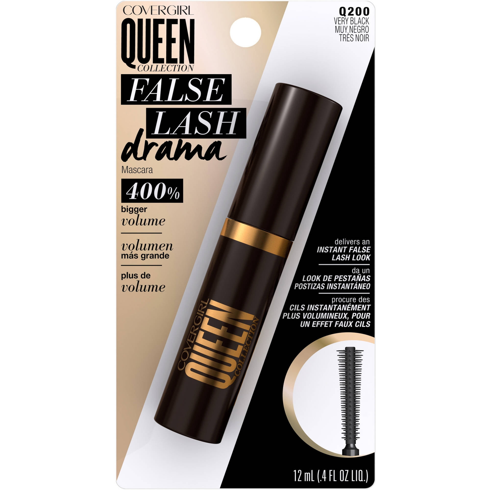COVERGIRL Queen Collection False Lash Drama Mascara, Very Black, .4 fl