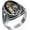 Gold, variant on Men's Stainless Steel Vintage Punk Ocean Navigation Lighthouse Lucky Amulet Signet Ring
