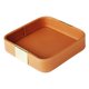 thumbnail image 3 of Bandeja de valet de cuero de PU, porta baratijas portátil, bandeja de entrada, soporte de sobremesa Naranja, 3 of 9