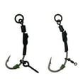 thumbnail image 7 of KUFptva Carp Fishing Wide Gape Hook with Leader and Antitangle Sleeve, Fishing Hook Carp Fishing Leader Hook, 7 of 7