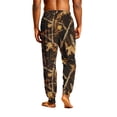 thumbnail image 7 of Men's Camo Pajama Pants Adjustable Drawstring Elastic Waist Lounge Pants Jogger Ankle Loose Fit Comfort Sleep Pants with Pockets ,3XL,Khaki, 7 of 7