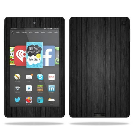 Kindle Wood Burners Mightyskins Protective Vinyl Skin Decal Cover for Amazon Kindle Fire HD 6 wrap sticker skins Black Wood ()