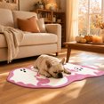 thumbnail image 5 of Halloween Ghost Bathroom Rug Cute Spooky Non Slip Bath Mat Machine Washable for Bathroom Home Decor Pink, 5 of 7