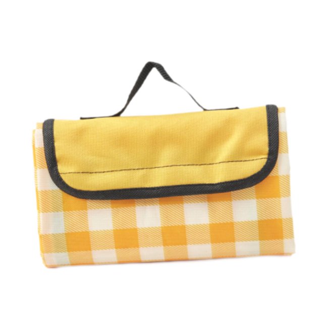 Esterilla de playa Colamx impermeable ligera Tela Oxford amarilla 150 cm x 200 cm