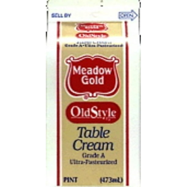 Meadow Gold Old Style Table Cream, 1 Pint