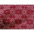 thumbnail image 4 of oneOone Cotton Cambric Carmine Red Fabric Swirl Bandhani Diy Clothing Quilting Fabric Print Fabric By Yard 56 Inch Wide, 4 of 4