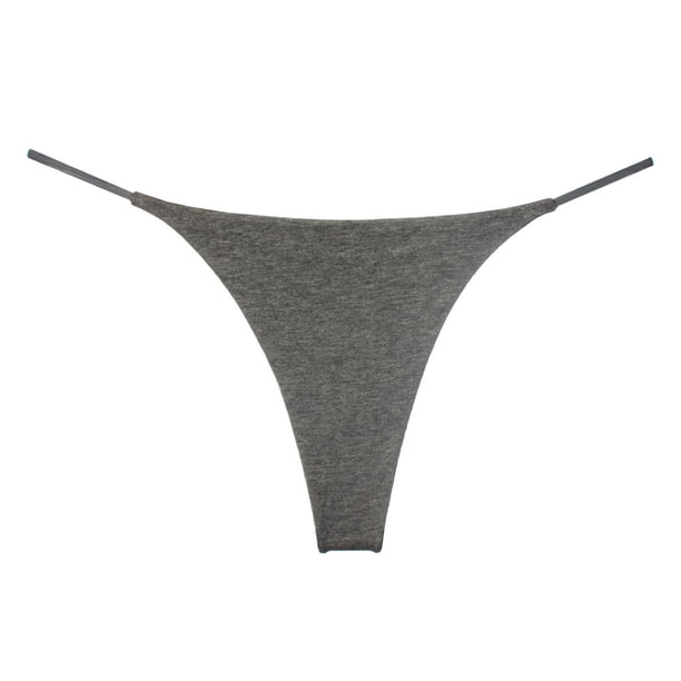 Tanga sexy de cintura baja con cinturón fino de doble capa, bikini de algodón de doble capa, pantalones de mujer, ropa interior deportiva y fitness