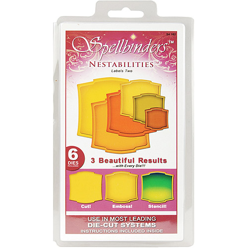 Spellbinders Nestabilities Dies, Labels 2 - Walmart.com