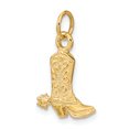 thumbnail image 4 of 14k Yellow Gold Cowboy Boot Necklace Charm Pendant Western, 4 of 9
