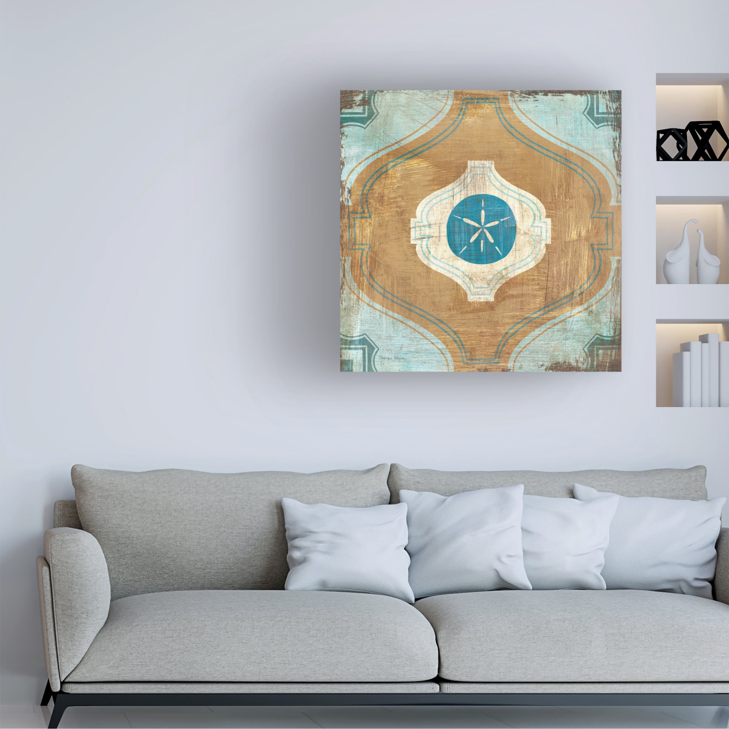Cleonique Hilsaca 'Bohemian Sea Tiles VII' Canvas Art