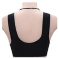 thumbnail image 4 of DQRPSEETB Plus Size Bandeau Bras New Front Buckle Bra without Steel Ring Simple Soft Cotton Vest Large Size Bra Underwear for Women Black, 4 of 9