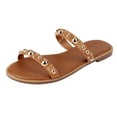 thumbnail image 1 of Sandalias de piso Exterior Sintético Color Café Para Mujer De RBBASICS, 1 of 3