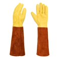 thumbnail image 3 of 2 Pares de Guantes de Jardinería de Cuero a Prueba de Espinas para Jardineros, Regalos, Hombres, Mujeres L Sunnimix Guantes de jardineria, 3 of 8