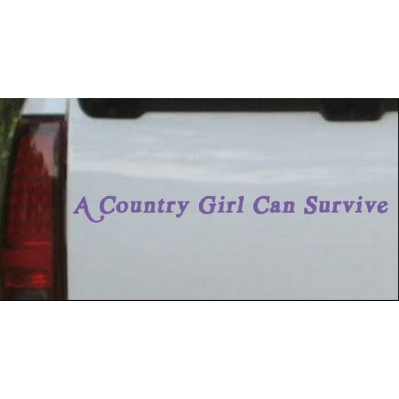 A Country Girl Can Survive acid font Car or Truck Window Decal Sticker