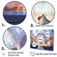 thumbnail image 3 of Designart "Sunrise Impression In Concert Halls II" Concert Halls Floater Framed Wall Art Living Room, 3 of 5