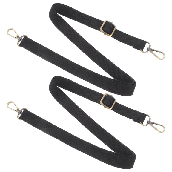 SEWCHICS Black Polyester Strap for Travel, Gym, Messenger and Everyday Carry Bags