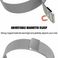 thumbnail image 3 of FIEWESEY 20MM Bands Compatible with Garmin Forerunner 245/Approach S42/D2 Air/S12/Vivomove 3/Style/Galaxy Watch 5 40mm 44mm/Watch 5 pro 45mm Stainless Steel Milanese Watch Replacement Strap(Silver), 3 of 6