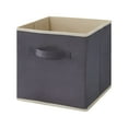 thumbnail image 1 of Saving Sale! Cameland Lidless Clothes And Toys Storage Box Desktop Storage Box Closet Drawer Non-Woven Storage Box Gray Style, 1 of 2