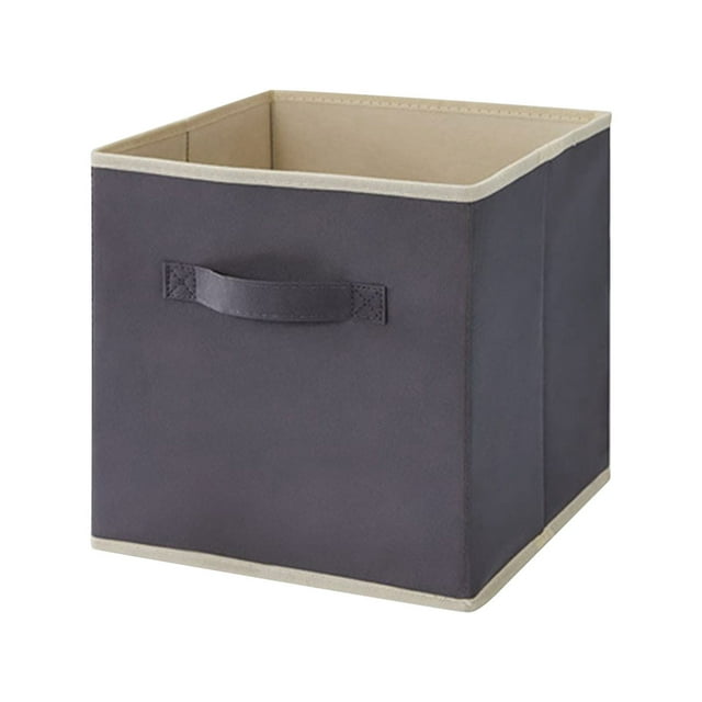 Saving Sale! Cameland Lidless Clothes And Toys Storage Box Desktop Storage Box Closet Drawer Non-Woven Storage Box Gray Style