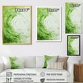 thumbnail image 3 of Designart "Sage Spirals In Green And White" Abstract Shapes Picture Framed Canvas Prints, 3 of 5