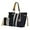 Navy, variant on Holland Tote Handbag with Wristlet - 2Psc by Mia k.