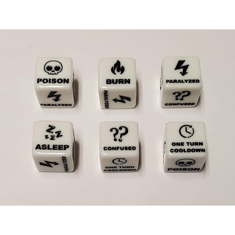 Rook Robot Ultimate Pokemon TCG Dice Set/Damage Counters 10-120, Special Condition Markers & Heads & Tails Dice