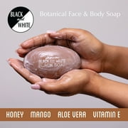 Genuine Black & White Cocoa and Shea Butter Soap, 6 oz., for Dry and Sensitive Skin