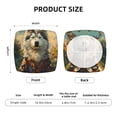 thumbnail image 6 of Lsque Forest Maple Leaf Husky Printed Square Couch Cushion Covers, Floral Sofa Cushion Covers Replacement, Stretch Couch Covers for Couch-16.9in, 6 of 9