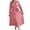 *Pink, variant on ClodeEU Women's Polka Dot V Neck Long Sleeve Wrap Waist Midi Dress,Elegant Casual Swing Dress Green,Women's Plus L