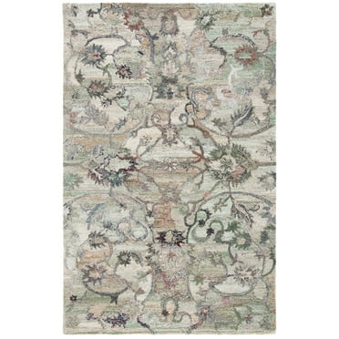 SAFAVIEH Anatolia Jamaar Floral Area Rug, Sage/Beige, 2' x 3'