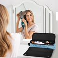 thumbnail image 6 of Hair Tool Organizer Bag with Heat Resistant Mat Removable Travel Storage Case for Hot Air Brushes Curling Irons Light Sky-blue Marine Life, 6 of 8