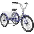thumbnail image 3 of ABORON Adult Tricycle 24" Wheels, 7-Speed Trike 3 Wheels Trike with Basket, Bicycle for Adults Exercise Shopping Picnic Outdoor Activities, 3 of 9