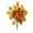A 1Pcs, variant on HOARBOEG 3Pcs Small Bundle Artificial Maple Leaves 17.7in Fall Stem – Faux Orange Black Autumn Branch for Halloween Vase Filler, Thanksgiving Table Centerpiece, Porch Decor & DIY Wreath Craft Supply