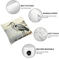 thumbnail image 4 of Wuche Blue Heron Beach Throw Pillow Covers Set of 2 Summer Coastal Nautical Ocean Sea Wave Pelican Decorative Pillow Cases Farmhouse Bird Cushion Cover for Couch Sofa Outdoor Multiple specifications, 4 of 6