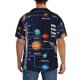 thumbnail image 3 of Fotbe Solar System Camisa Estampada de Manga Corta para Hombre, Casual de Verano, Estilo Playero, Sin Arrugas-Large, 3 of 5