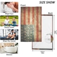 thumbnail image 3 of SKYSONIC Hand Towels Wrinkled American Flag Patterned 2 PCS, Cotton Bath Towel for Drying Face Hands Body ,Absorbent Lightweight Towels for Bathroom Ktichen Travel Gym, 16"x28", 3 of 7