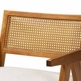 thumbnail image 6 of Baxton Studio Jetsam Japandi Arm Chair, One Size, Walnut Brown, 6 of 10