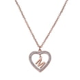 thumbnail image 3 of Collar de Mujer Corazón con Inciales LuckyLy, Modelo Adina rosa UNITALLA, 3 of 7