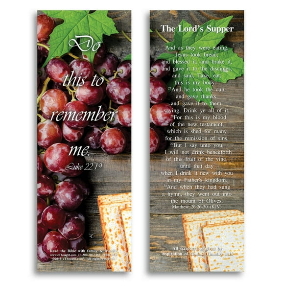 The Lord's Supper - Bible Cards - Pack of 25
