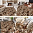 thumbnail image 6 of Boho Tribal 5'x8' Area Rug for Living Room, Abstract Floral Geometric Pattern Art Vintage Washable Non-Slip Rugs for Bedroom Nursery Dining Room, Low-Pile Kitchen Carpet Large Entryway Rugs, 6 of 9