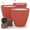 Terracota, variant on Self Watering Indoor Plant Pots 3 Pack with Water Level Indicator Coco Coir Flower Planters for Home Garden Growing