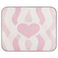 thumbnail image 2 of Pet Cooling Pad Foldable Self Cooling Mat Breathable Pet Cushion Sleep Pad for Dogs and Cats Striped Heart Pattern S, 2 of 9
