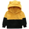 thumbnail image 2 of WUANDIXFA Hoodies for Boys 2T 3T 4T 5T 6T 7T Baby Toddler Kid Boy Girl Solid Casual Pocket Hoodie Sweatershirt Pullover,Yellow,4-5 Years, 2 of 8