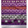 thumbnail image 2 of Soimoi Moss Georgette Fabric Aztec Panel Print Fabric by The Yard 42 Inch Wide, 2 of 3