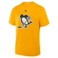 thumbnail image 2 of Men's Fanatics Marc-Andre Fleury Gold Pittsburgh Penguins Authentic Stack Name & Number T-Shirt, 2 of 3