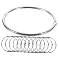 thumbnail image 4 of MLINS  12 Pcs Rings for Binder Heavy Duty Split Clamps Cable Silver, 4 of 8
