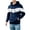 Dark Blue, variant on SUYIDA Men's Pullover Hoodie Sweatshirt Zip Up Hooded Jacket Contrast Design Long Sleeve Casual Athletic Streetwear Top Warm Comfortable Outerwear for Everyday Wear Travel and Leisure