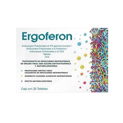 Ergoferon caja con 20 tabletas
