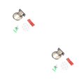 thumbnail image 4 of Riwesomey Tope de puerta, componente modificado, bloque anticolisión, tope de puerta de aleación de Zinc, accesorio de repuesto para muebles, color cian El color cian 2piezas Riwesomey CBP491388, 4 of 6